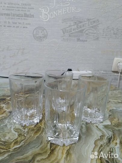 Фужеры 2 шт, стаканы 4 шт