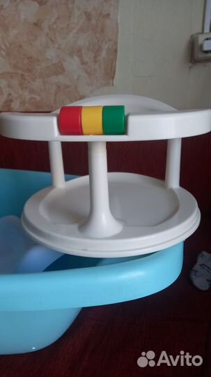 Ванночка для купания с горкой и стульчиком