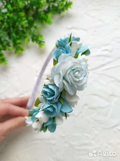 Ободок с цветами