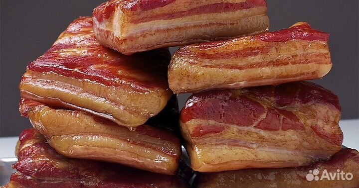 Домашняя копченая свиная грудинка