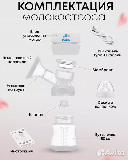 Молокоотсос электрический новый