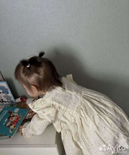 Муслиновое платье для девочки 92