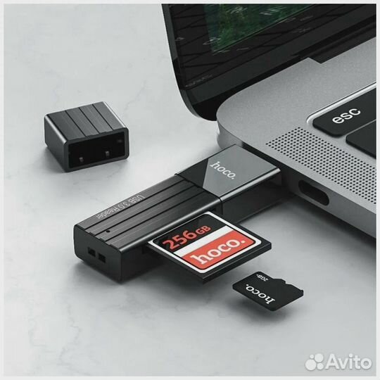 Картридер hoco HB20 Mindful 2 in 1 USB 3.0/5Gbps