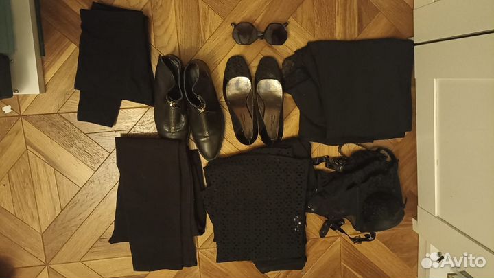 Пакет стильных черных вещей Zara, HM, часть новые