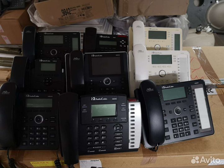 IP Телефоны snom, HP, audiocodes, polycom