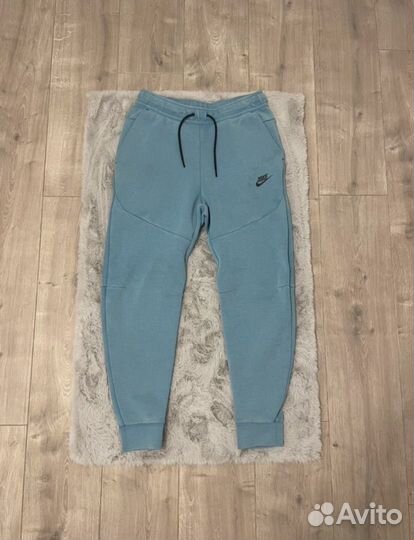 Штаны nike Tech fleece blue