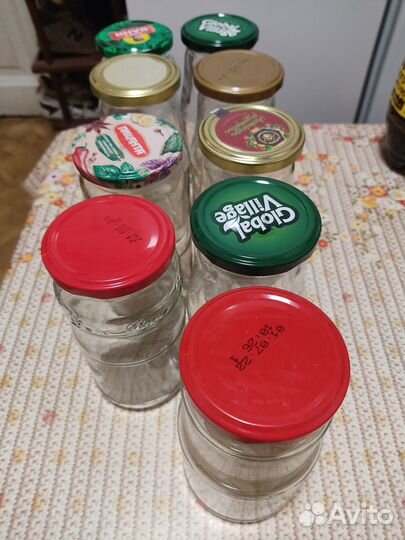 Банка с крышкой без этикеток 450, 250, 200 мл