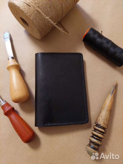Обложка для документов натуральная кожа
