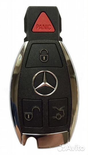 Ключ на Мерседес хромированный новый (рыбка)