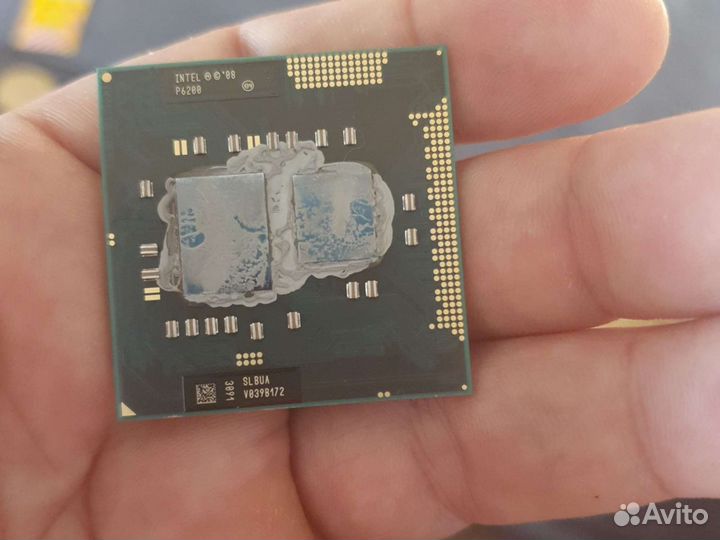 Процессор intel p6200 для ноутбука, 988 socket