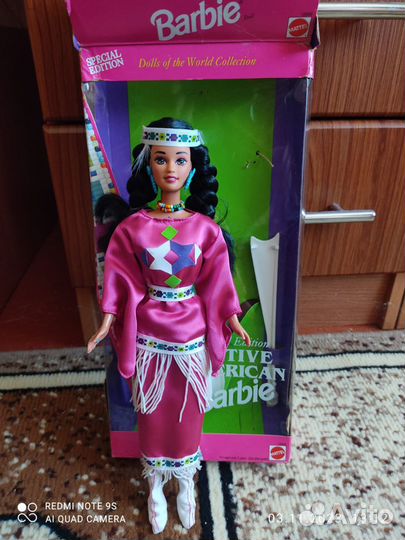 Кукла Барби коренная американка