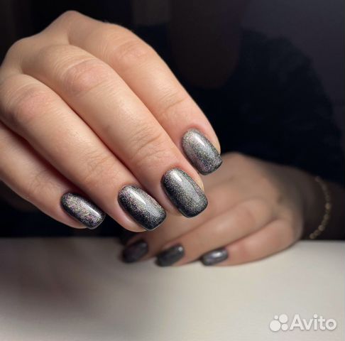 Комбинированный маникюр с покрытием