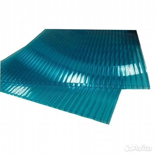 Поликарбонат сотовый 8 мм Бирюза Ultramarin