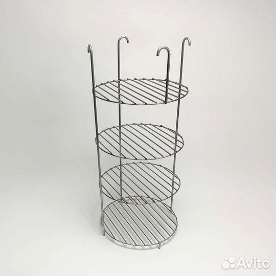 Этажерка для тандыра 4-х ярусная, 22 см на крючках