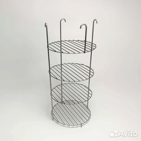 Этажерка для тандыра 4-х ярусная, 22 см на крючках