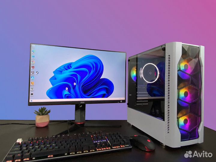 Игровой компьютер Ryzen 5 5500 + RTX 2060 Super