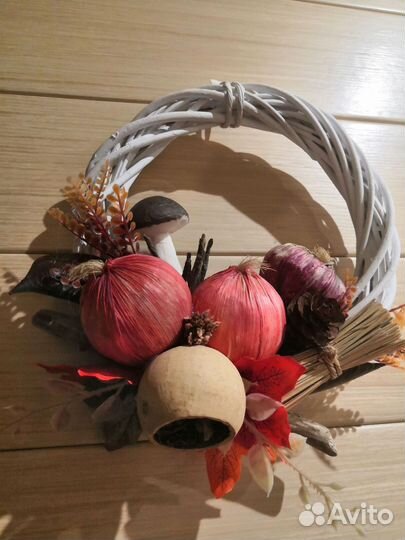 Осенний венок. Декор для дома