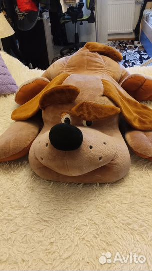 Большая мягкая игрушка собака