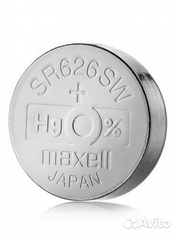 Часовая батарейка Maxell SR626SW made in Japan