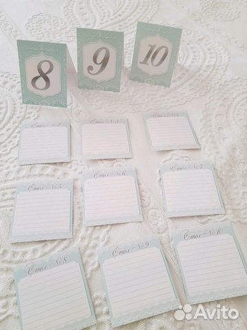 Номерки на стол, план рассадки