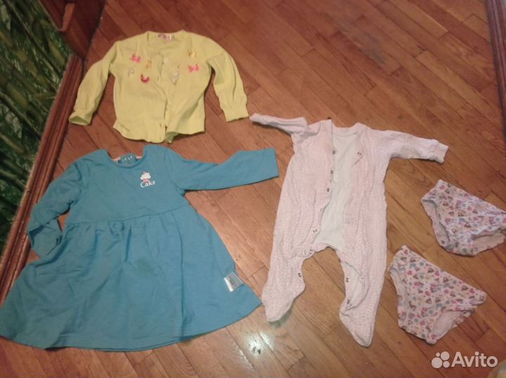 2 пакета одежды и обуви 6-12 месяцев