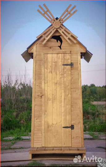 Дачный туалет с установкой