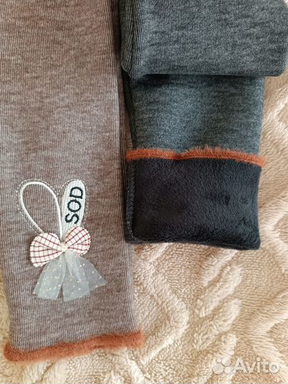 Лосины для девочки. Теплые. Рр. -92-104