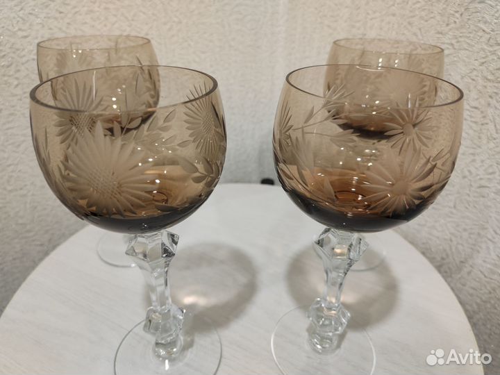 Фужеры,цветной хрусталь СССР