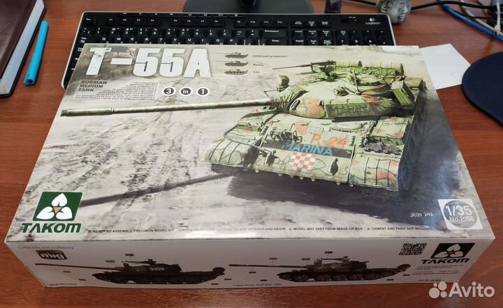 Масштабная модель Russian Medium Tank T-55A