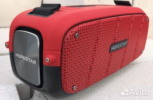 Колонка HopeStar A20 мега басс Зеленая/Красная