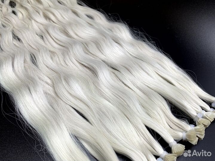 Славянские волосы для наращивания, 60см, блонд