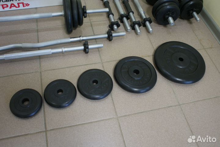 Диски и грифы Титан для гантели и штанги