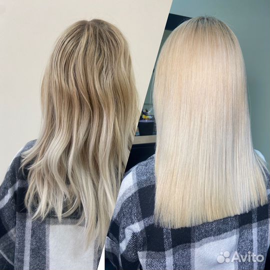 Кератиновое выпрямление волос