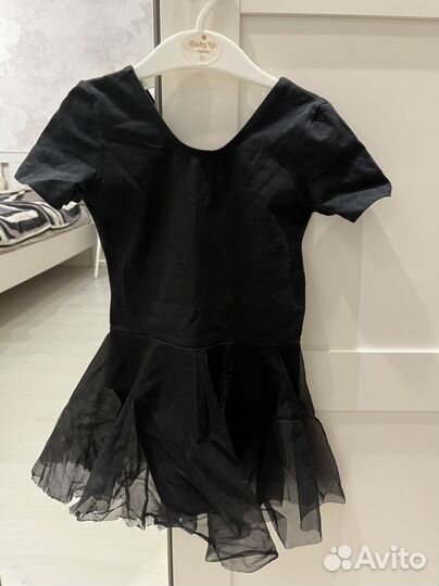 Черный гимнастический купальник