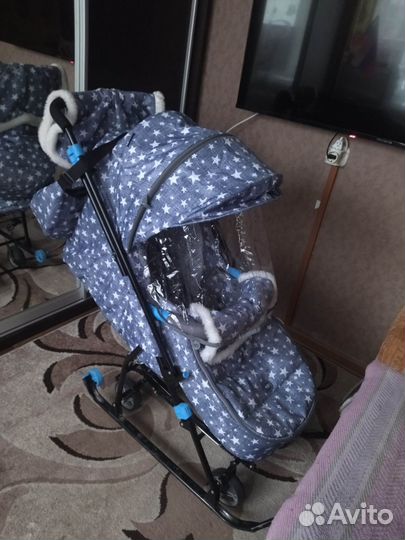 Детские санки коляска