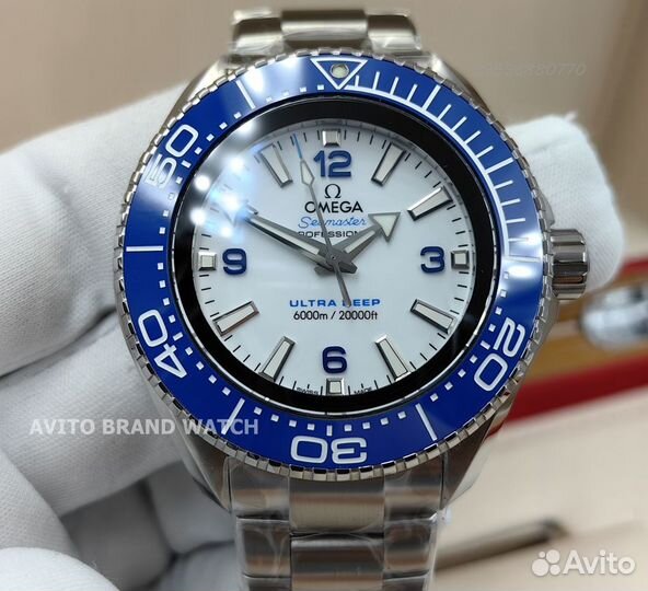 Часы Omega Planet Ocean Ultra Deep white dial