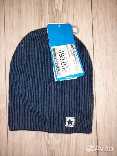 Шапка весенняя для мальчика 44-46