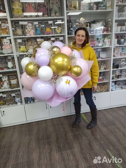 Крафтовые букеты из шаров