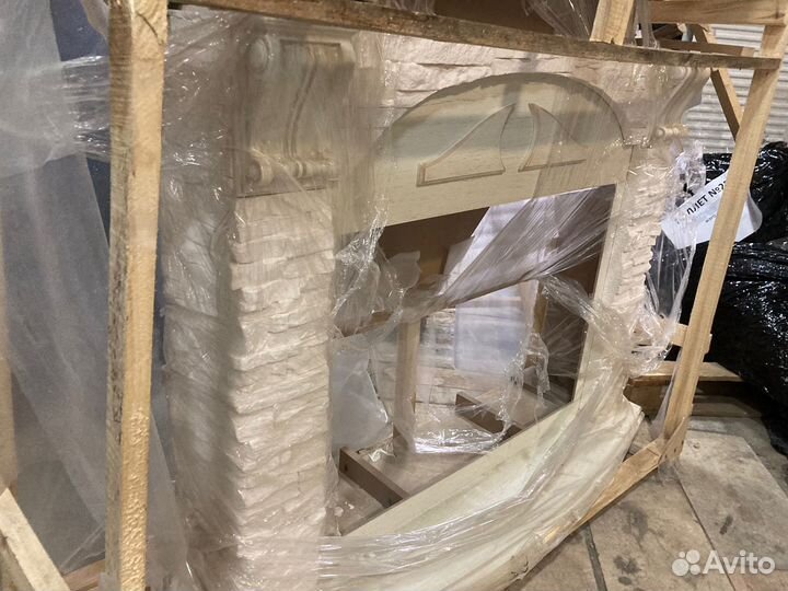 Портал Torre 30U (угловой) камень белый, шпон бел