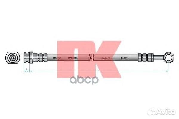 Шланг тормозной 853464 Nk