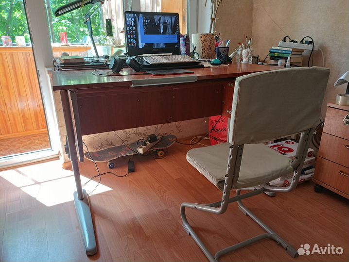 Растущая парта и стул дэми