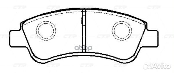 Колодки тормозные дисковые передние GK0889 CTR