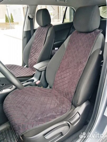 Накидки на сиденья гитара алька. черные с красным