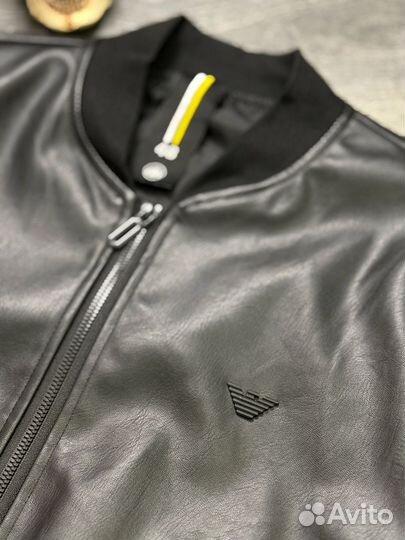 Бомбер мужской Armani Экокожа Люкс