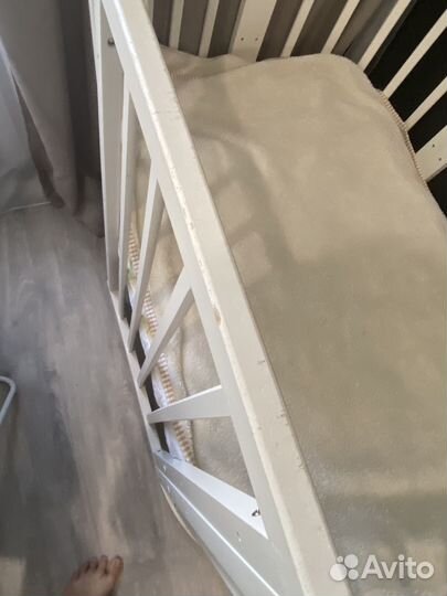 Детская кроватка трансформер с маятником