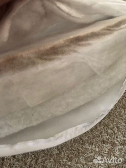 Матрас круглый со съёмным чехлом 73*73*9