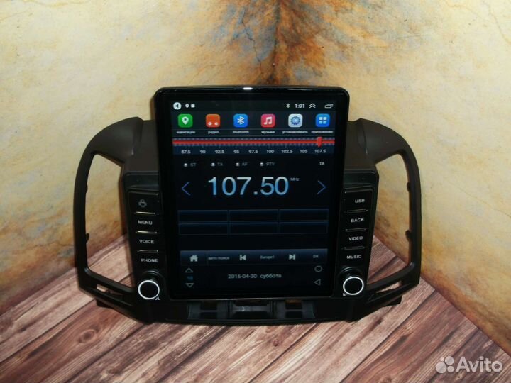 Магнитола Hyundai Santa Fe тип Тесла Android