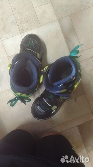 Коньки детские раздвижные размер 33-35