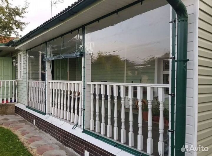 Мягкие окна для беседки террасы