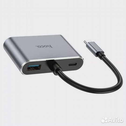 Хаб Type-C переходник адаптер разветвитель